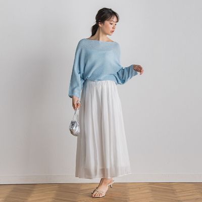 ペーパー混ヤーンドルマンプルオーバー≪手洗い可能≫