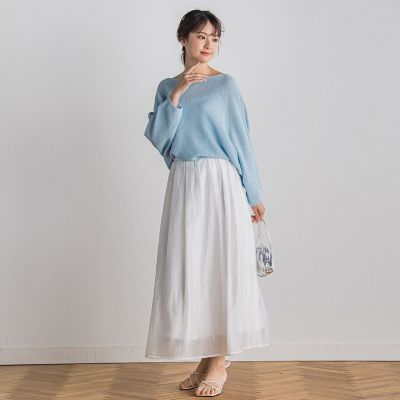 ペーパー混ヤーンドルマンプルオーバー≪手洗い可能≫