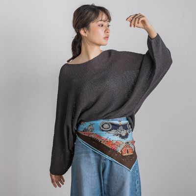 ペーパー混ヤーンドルマンプルオーバー≪手洗い可能≫