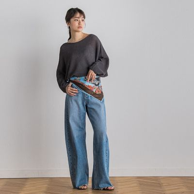 ペーパー混ヤーンドルマンプルオーバー≪手洗い可能≫