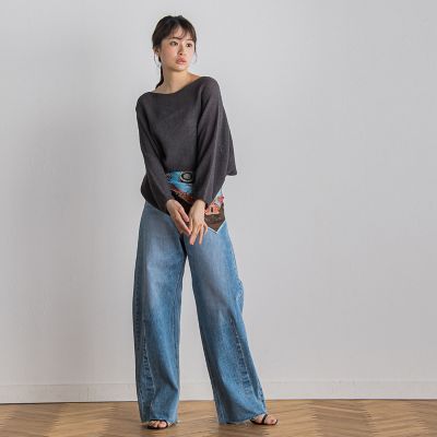 ペーパー混ヤーンドルマンプルオーバー≪手洗い可能≫