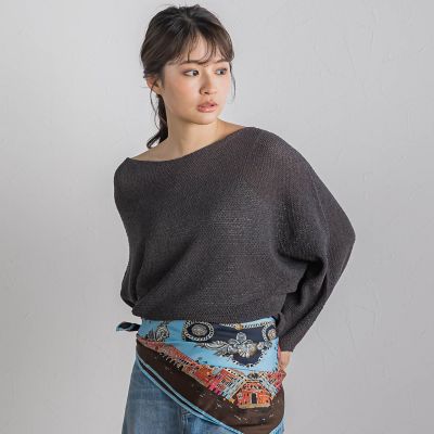 ペーパー混ヤーンドルマンプルオーバー≪手洗い可能≫
