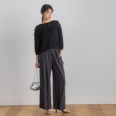 フリンジニットプルオーバー≪手洗い可能≫