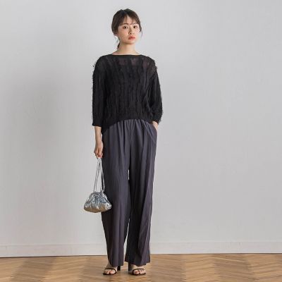 フリンジニットプルオーバー≪手洗い可能≫