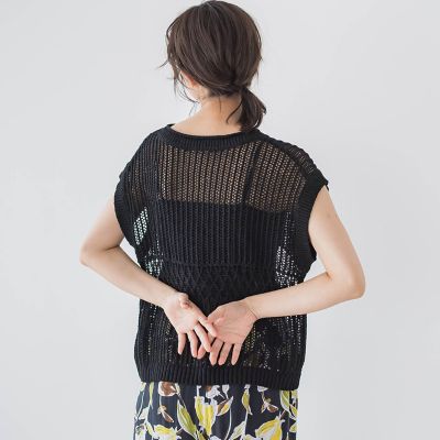 メッシュニットベスト≪手洗い可能≫