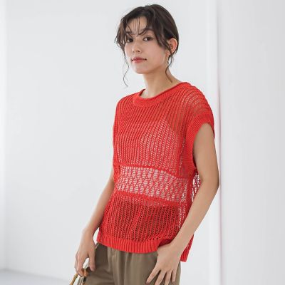 メッシュニットベスト≪手洗い可能≫