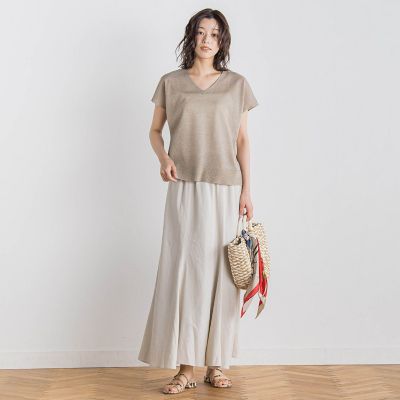 ラメフレンチスリーブプルオーバー≪手洗い可能≫