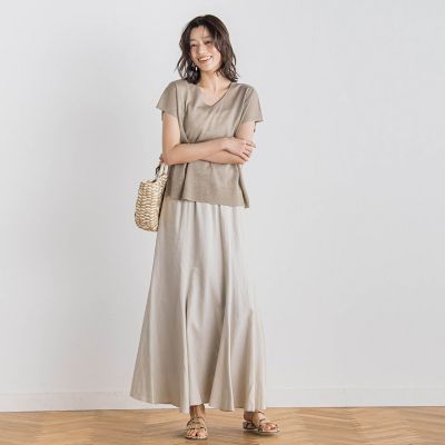 ラメフレンチスリーブプルオーバー≪手洗い可能≫