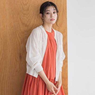 シアーZIPブルゾン≪手洗い可能≫ | Droite lautreamont