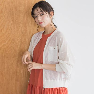 美品❣️サマーブルゾン シアーZIPブルゾン≪手洗い可能≫ | Droite lautreamont