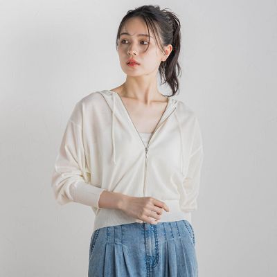 ＜Droite lautreamont (Women)＞シアーパーカー≪手洗い可能≫