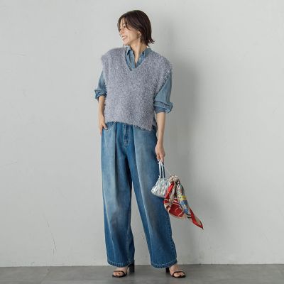 ESSEN.LAUTREAMONT AQUAニットベスト ESSEN.LAUTREAMONT AQUAニットベスト