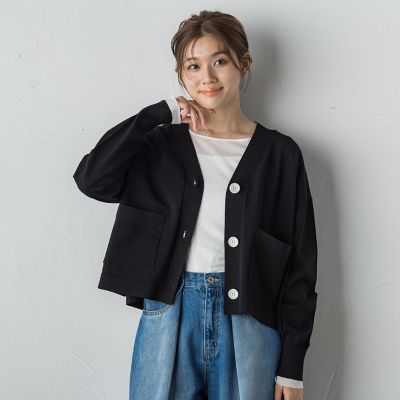 Vネックカーディガン≪手洗い可能≫ | Droite lautreamont (Women