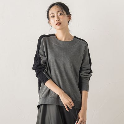 ＜Droite lautreamont (Women)＞ケーブルドッキングニット≪手洗い可能≫