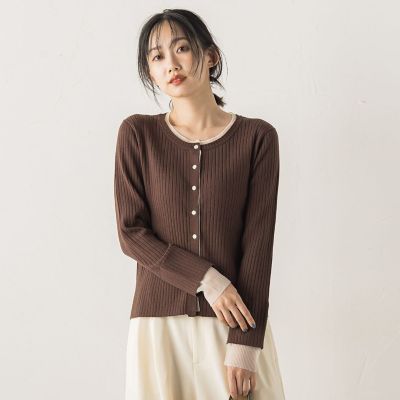 美品 メゾンスペシャル レース ドッキング レーヨンストライプシャツ ブルー F 76448645b_b_01_215.jpg