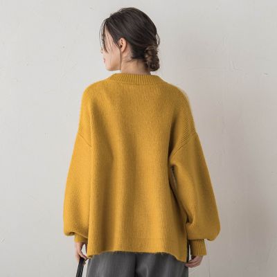 シャギージャカード切替えニット≪手洗い可能≫ | Droite lautreamont