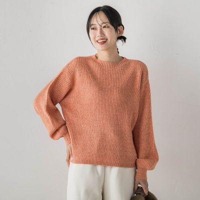 一部店舗限定販売】ケーブル柄クロップドニットプルオーバー≪手洗い