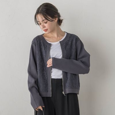 エッセンロートレアモン　メモリーウェザーブルゾン　グレー. エッセンロートレアモン メモリーウェザーブルゾン グレー.