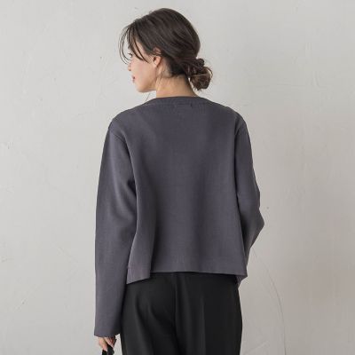 オーガンジー刺繍ミラノリブブルゾン≪手洗い可能≫ | Droite