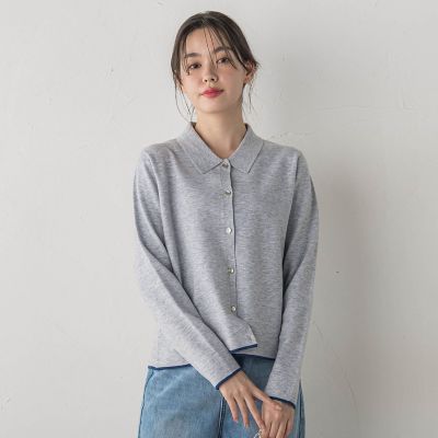 スーパーストレッチステンカーディガン≪洗濯機で洗える≫ | Droite