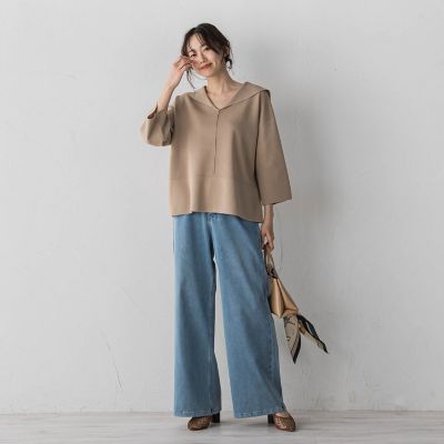 セーラーカラーニット | Droite lautreamont (Women)/ドロワットロート 