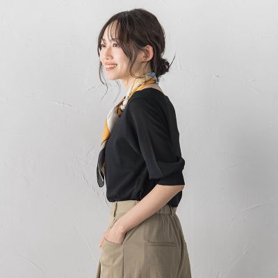スクエアネックパフスリーブニット | Droite lautreamont (Women