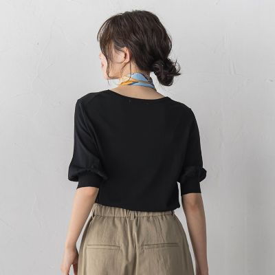 スクエアネックパフスリーブニット | Droite lautreamont (Women