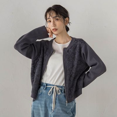 レースドッキングカーディガン | Droite lautreamont (Women