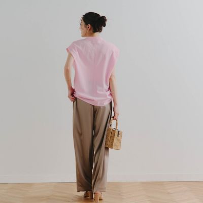 ボタニカルダイブラウス≪洗濯機で洗える≫