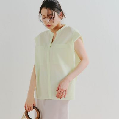 ボタニカルダイブラウス≪洗濯機で洗える≫