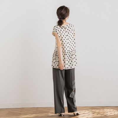【ＷＥＢ限定】ドットペプラムブラウス≪手洗い可能≫
