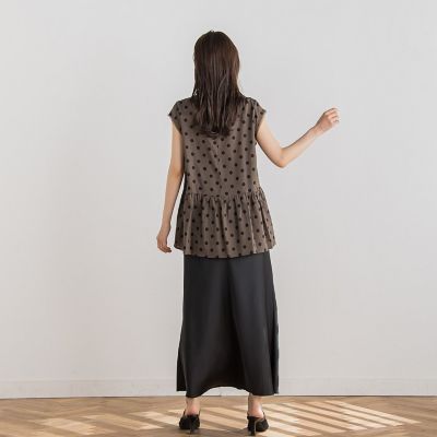【ＷＥＢ限定】ドットペプラムブラウス≪手洗い可能≫