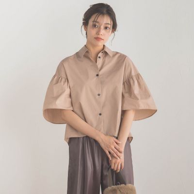 コットンブロードブラウス≪手洗い可能≫