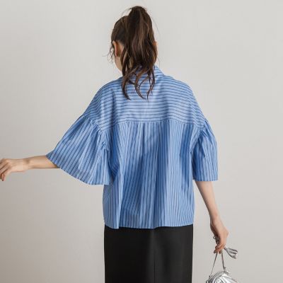 コットンブロードブラウス≪手洗い可能≫
