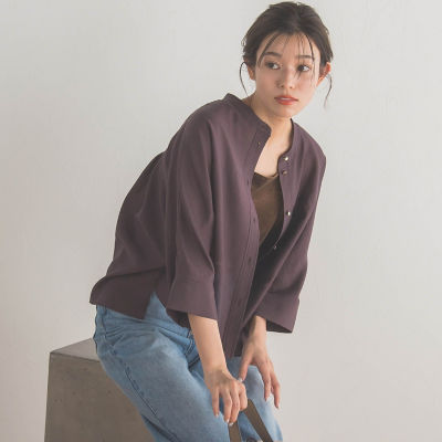 ＜Droite lautreamont (Women)＞シアーバンブータンブラードルマンブラウス≪洗濯機で洗える≫