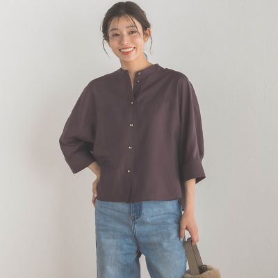 シアーバンブータンブラードルマンブラウス≪洗濯機で洗える≫