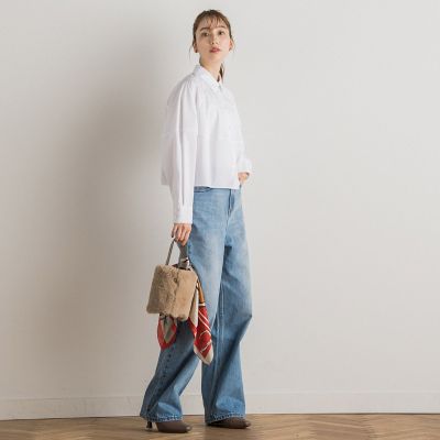 【カタログ掲載】エステネージュコクーンシャツ≪洗濯機で洗える≫