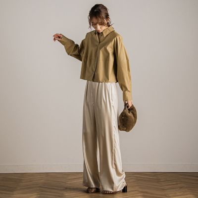 【カタログ掲載】エステネージュコクーンシャツ≪洗濯機で洗える≫