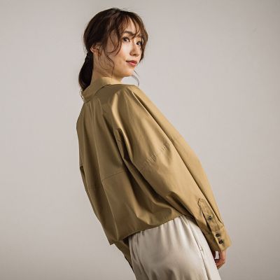 【カタログ掲載】エステネージュコクーンシャツ≪洗濯機で洗える≫
