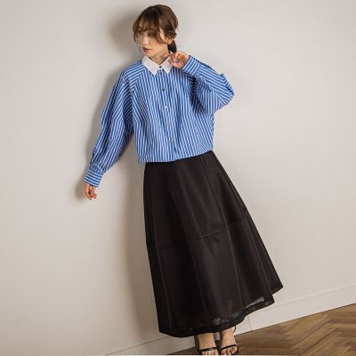 【カタログ掲載】エステネージュコクーンシャツ≪洗濯機で洗える≫