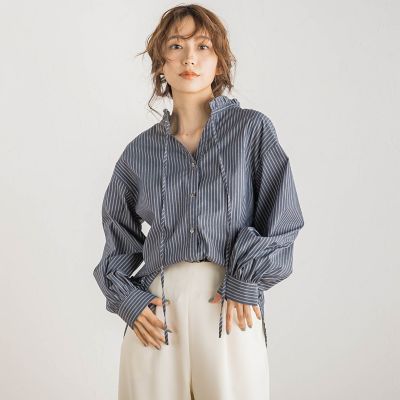 前後２ＷＡＹフリルブラウス≪洗濯機で洗える≫