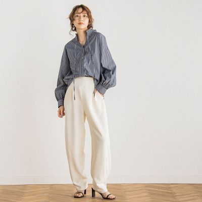 前後２ＷＡＹフリルブラウス≪洗濯機で洗える≫