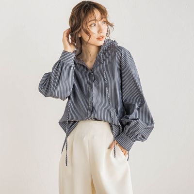 前後２ＷＡＹフリルブラウス≪洗濯機で洗える≫