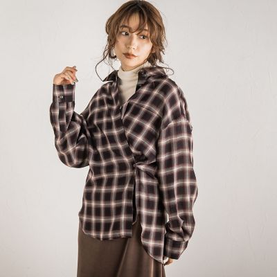 ビアンカビエラチェックシャツ≪手洗い可能≫
