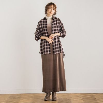 ビアンカビエラチェックシャツ≪手洗い可能≫