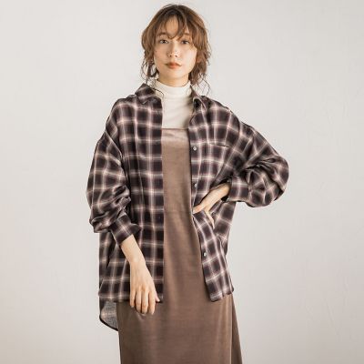 ビアンカビエラチェックシャツ≪手洗い可能≫