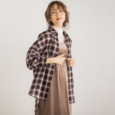 ビアンカビエラチェックシャツ≪手洗い可能≫
