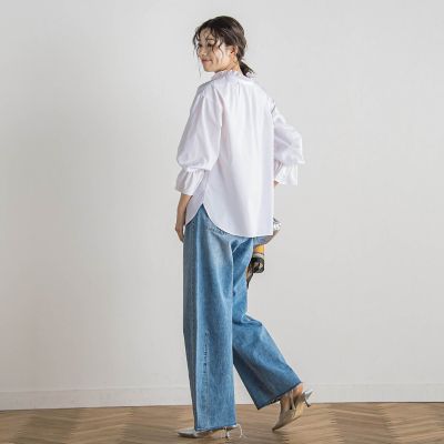 前後2WAYフリルブラウス≪洗濯機で洗える≫ | Droite lautreamont