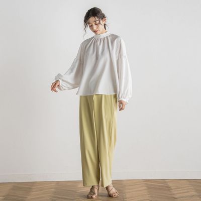 ライトタンブラーボウタイブラウス≪洗濯機で洗える≫
