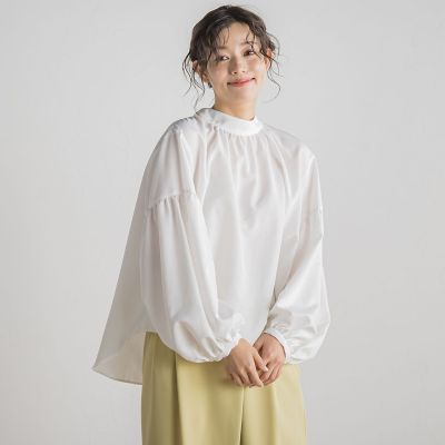 ライトタンブラーボウタイブラウス≪洗濯機で洗える≫